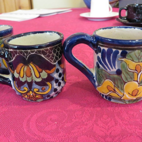 Set of 6 different Talavera Tequila/mezcal/espresso/chocolate cups - Picture 2 of 8